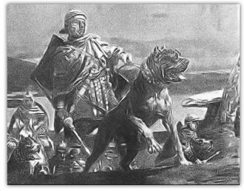 Roman-war-dog